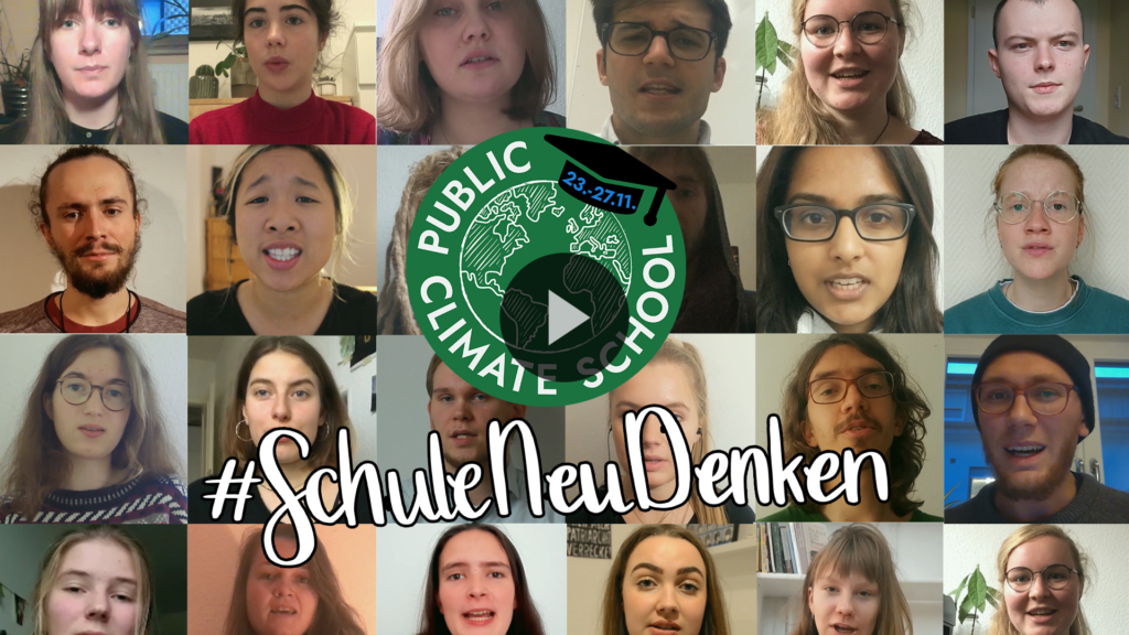 Vorschaubild PCS Auftaktvideo. Viele Gesichter von Menschen, die im Video beteiligt sind.